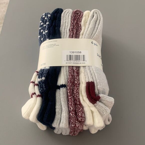 Lucky Brand Accessories - 6 Pair - LUCKY Soft Boot Socks